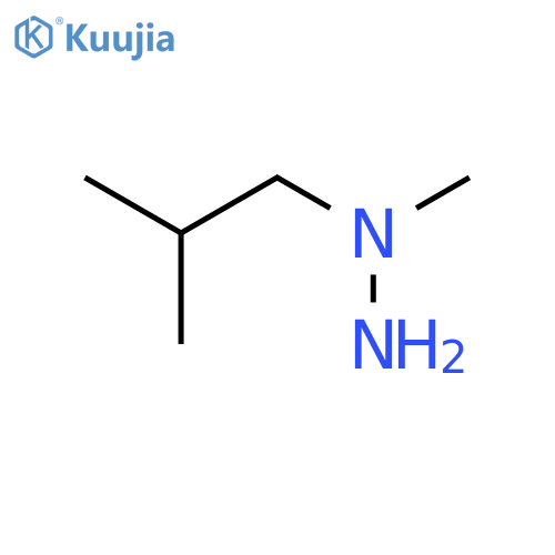 Hydrazine, 1-methyl-1-(2-methylpropyl)- structure