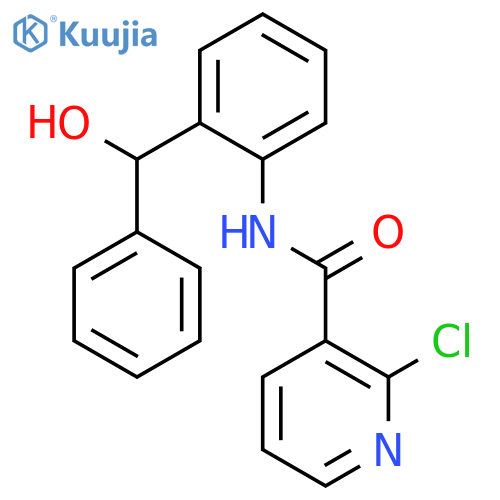 3-Pyridinecarboxamide, 2-chloro-N-[2-(hydroxyphenylmethyl)phenyl]- structure