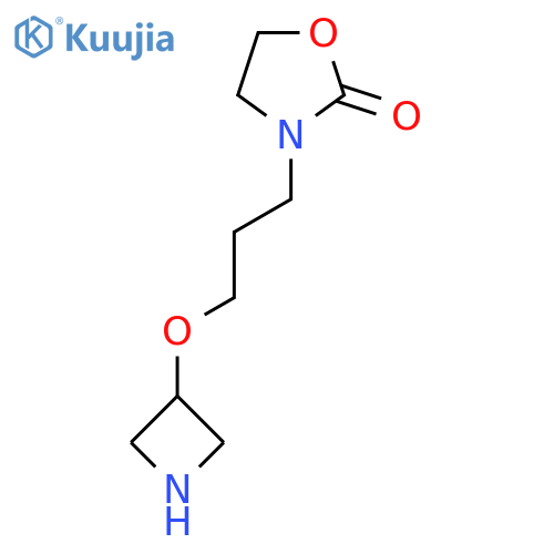 3-3-(azetidin-3-yloxy)propyl-1,3-oxazolidin-2-one structure