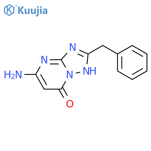 [1,2,4]Triazolo[1,5-a]pyrimidin-7(1H)-one, 5-amino-2-(phenylmethyl)- structure