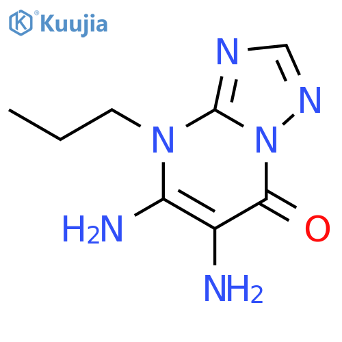 [1,2,4]Triazolo[1,5-a]pyrimidin-7(4H)-one, 5,6-diamino-4-propyl- structure