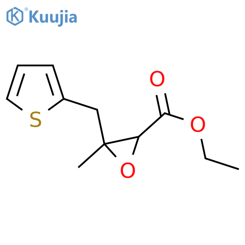 Ethyl 3-methyl-3-[(thiophen-2-yl)methyl]oxirane-2-carboxylate structure