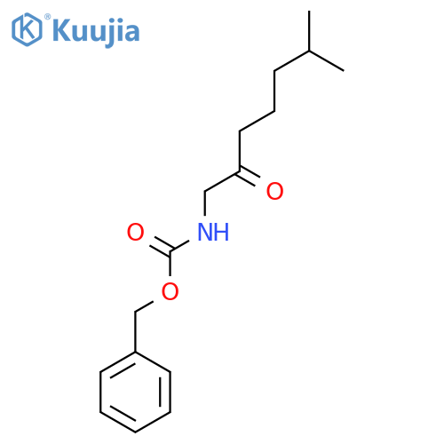 benzyl N-(6-methyl-2-oxoheptyl)carbamate structure
