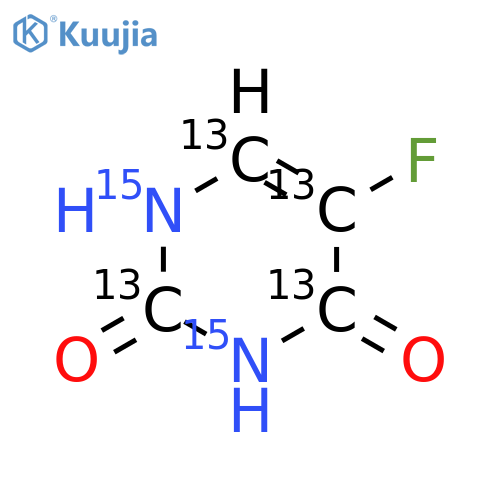5-Fluorouracil-13C4,15N2 structure