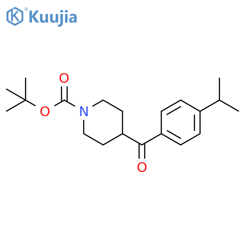 tert-butyl 4-4-(propan-2-yl)benzoylpiperidine-1-carboxylate structure