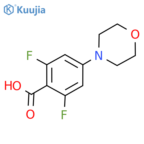 2,6-Difluoro-4-morpholinobenzoic acid structure