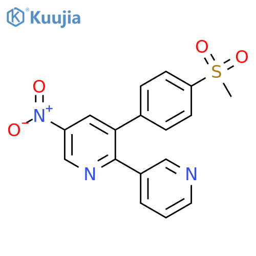 2,3'-Bipyridine, 3-[4-(methylsulfonyl)phenyl]-5-nitro- structure