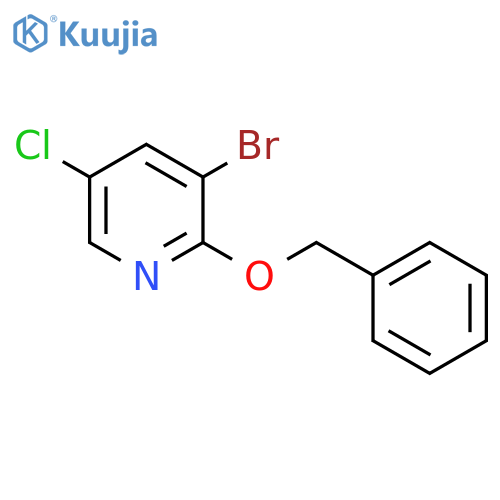 3-Bromo-5-chloro-2-phenylmethoxypyridine structure