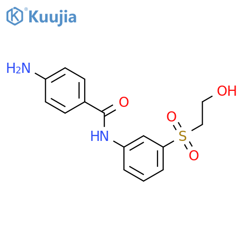 4-Amino-N-(3-(2-hydroxyethyl)sulfonylphenyl)benzamide structure