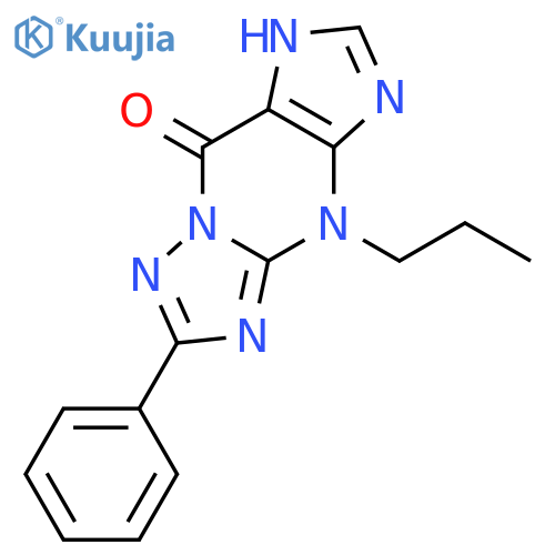 9H-[1,2,4]Triazolo[1,5-a]purin-9-one, 1,4-dihydro-6-phenyl-4-propyl- structure
