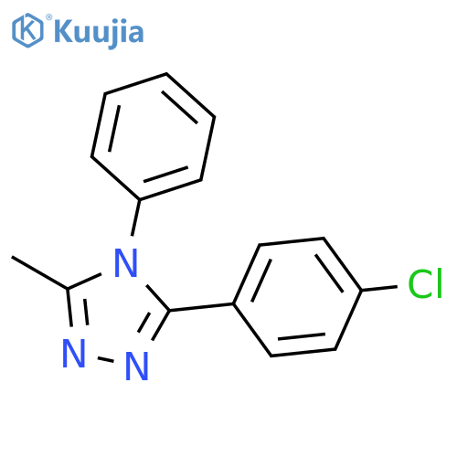 4H-1,2,4-Triazole, 3-(4-chlorophenyl)-5-methyl-4-phenyl- structure
