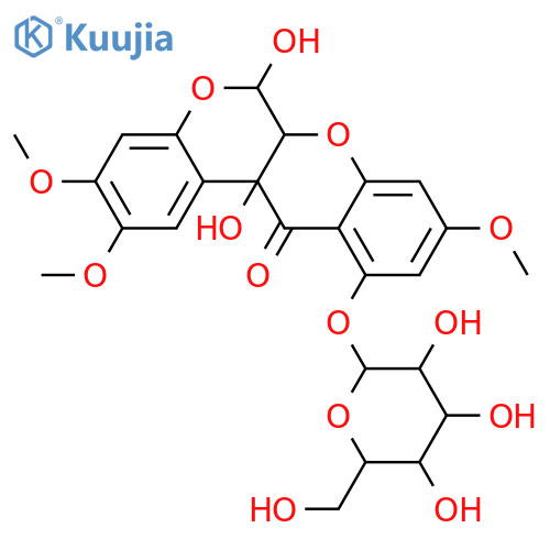 Clitoriacetal; 11-O-β-D-Glucopyranoside structure