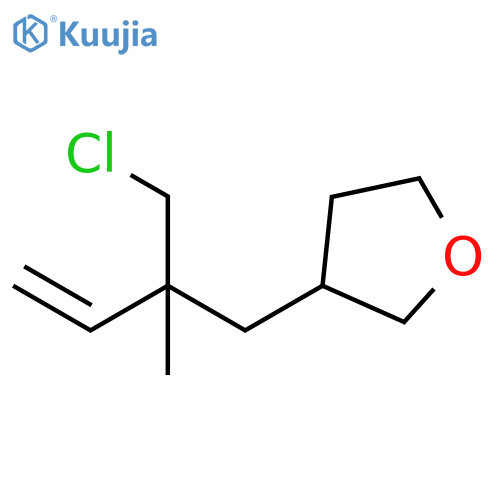 Furan, 3-[2-(chloromethyl)-2-methyl-3-buten-1-yl]tetrahydro- structure