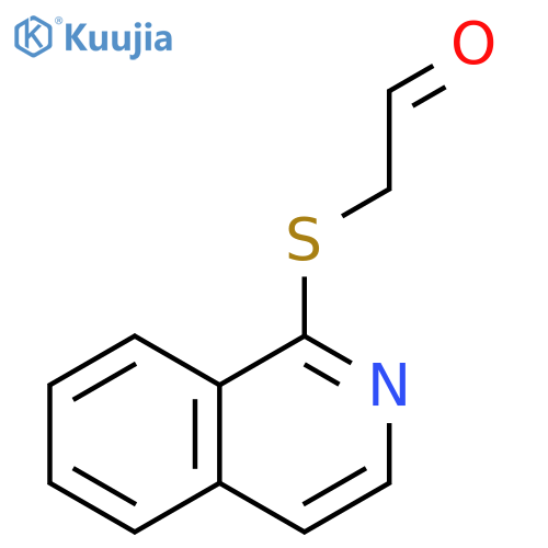 Acetaldehyde, 2-(1-isoquinolinylthio)- structure