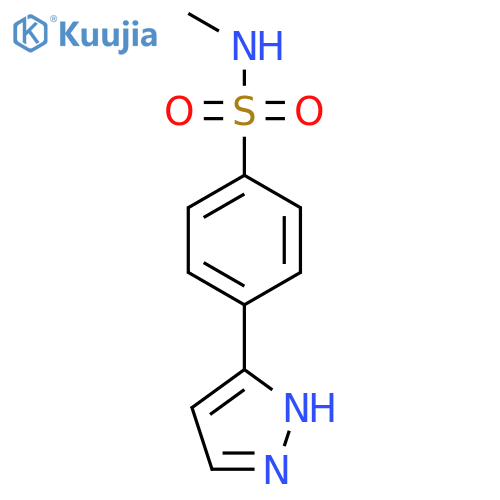 N-methyl-4-(1H-pyrazol-3-yl)benzene-1-sulfonamide structure