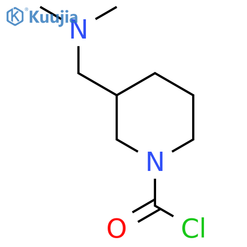 3-[(Dimethylamino)methyl]piperidine-1-carbonyl chloride structure
