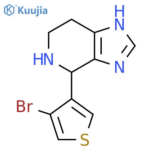 4-(4-bromothiophen-3-yl)-3H,4H,5H,6H,7H-imidazo4,5-cpyridine structure