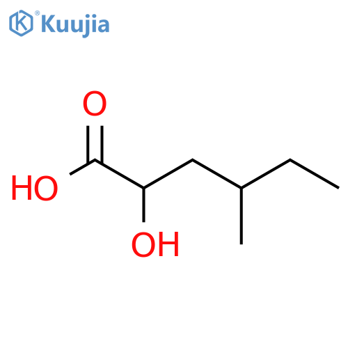 2-Hydroxy-4-methylhexanoic acid structure