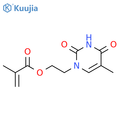 2-Propenoic acid, 2-methyl-,2-(3,4-dihydro-5-methyl-2,4-dioxo-1(2H)-pyrimidinyl)ethyl ester structure