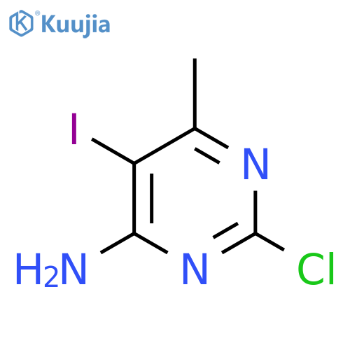 2-Chloro-5-iodo-6-methylpyrimidin-4-amine structure