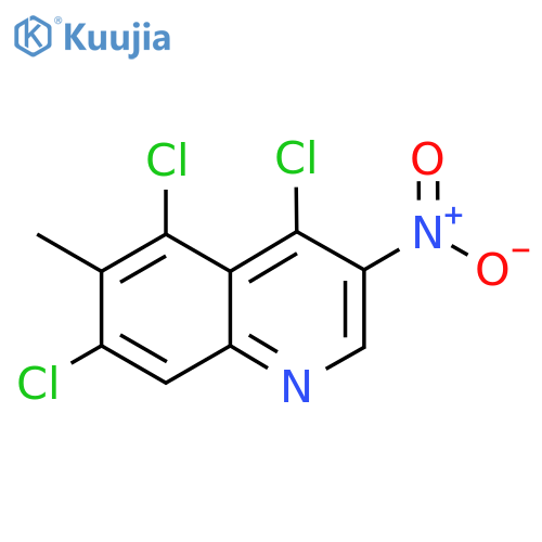 4,5,7-Trichloro-6-methyl-3-nitroquinoline structure