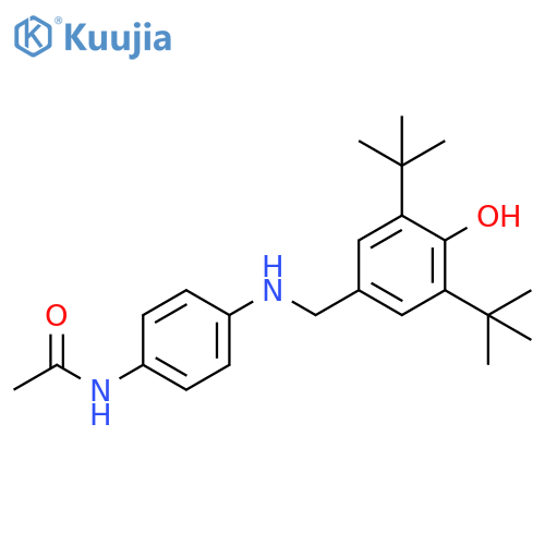 Acetamide,N-[4-[[[3,5-bis(1,1-dimethylethyl)-4-hydroxyphenyl]methyl]amino]phenyl]- structure
