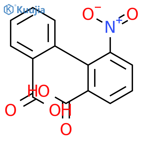 [1,1'-Biphenyl]-2,2'-dicarboxylic acid, 6-nitro- structure