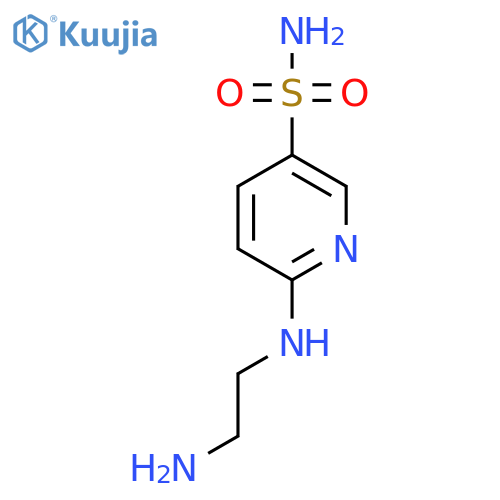 6-(2-aminoethyl)aminopyridine-3-sulfonamide structure