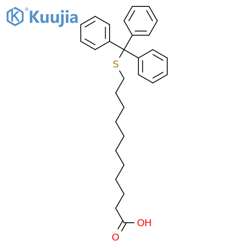 Undecanoic acid, 11-[(triphenylmethyl)thio]- structure
