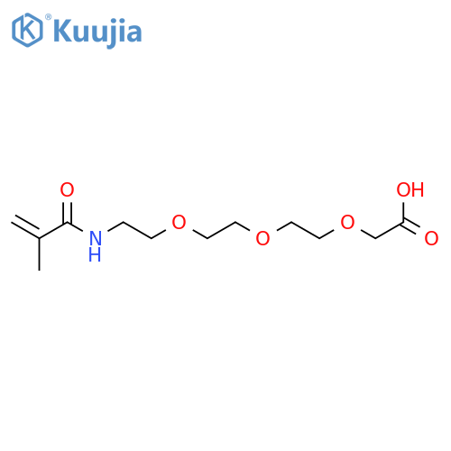 3,6,9-Trioxa-12-azapentadec-14-enoic acid, 14-methyl-13-oxo- structure