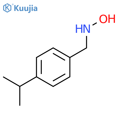 N-{4-(propan-2-yl)phenylmethyl}hydroxylamine structure
