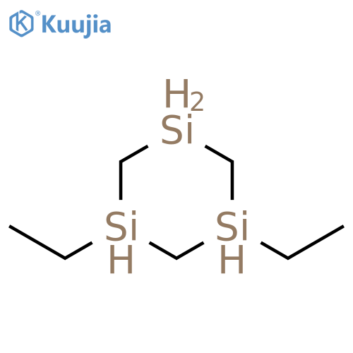 1,3,5-Trisilacyclohexane, 1,3-diethyl- structure
