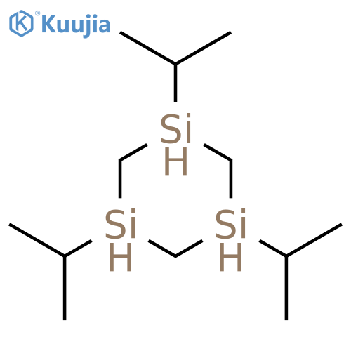 1,3,5-Trisilacyclohexane, 1,3,5-tris(1-methylethyl)- structure