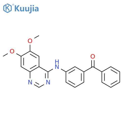 Methanone, [3-[(6,7-dimethoxy-4-quinazolinyl)amino]phenyl]phenyl- structure