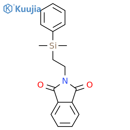 1H-Isoindole-1,3(2H)-dione, 2-[2-(dimethylphenylsilyl)ethyl]- structure