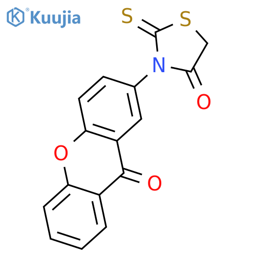 4-Thiazolidinone, 3-(9-oxo-9H-xanthen-2-yl)-2-thioxo- structure