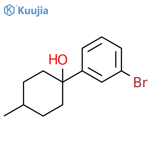 1-(3-bromophenyl)-4-methylcyclohexanol structure