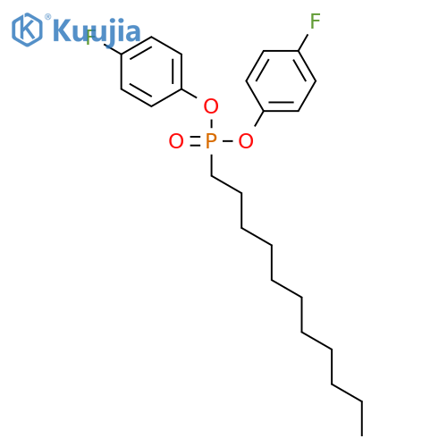 Phosphonic acid, undecyl-, bis(4-fluorophenyl) ester structure