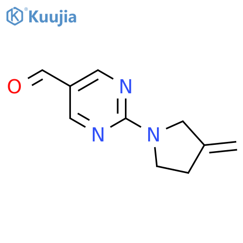 2-(3-Methylidenepyrrolidin-1-yl)pyrimidine-5-carbaldehyde structure
