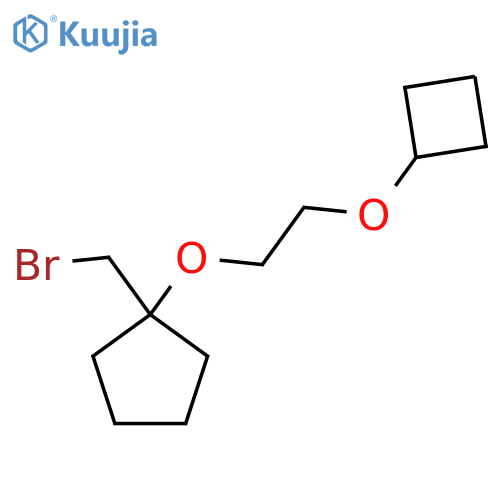 1-(bromomethyl)-1-(2-cyclobutoxyethoxy)cyclopentane structure