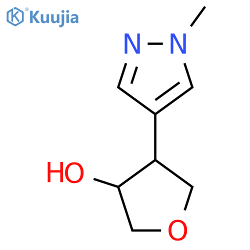4-(1-methyl-1H-pyrazol-4-yl)oxolan-3-ol structure