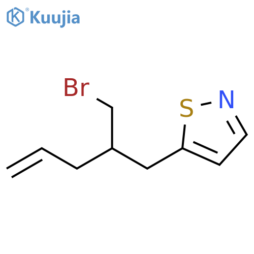 Isothiazole, 5-[2-(bromomethyl)-4-penten-1-yl]- structure