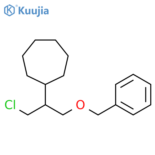 Cycloheptane, [1-(chloromethyl)-2-(phenylmethoxy)ethyl]- structure