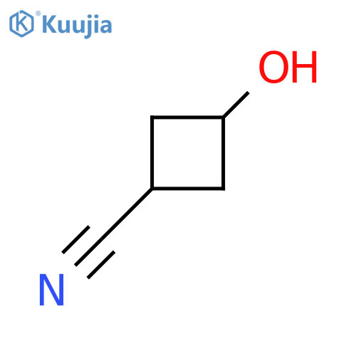 3-hydroxycyclobutane-1-carbonitrile structure