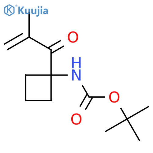 tert-butyl N-[1-(2-methylprop-2-enoyl)cyclobutyl]carbamate structure