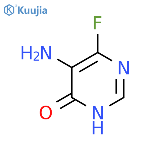 5-amino-6-fluoropyrimidin-4-ol structure