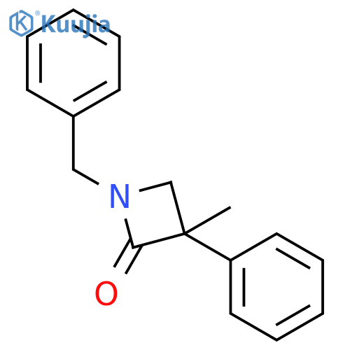 2-Azetidinone, 3-methyl-3-phenyl-1-(phenylmethyl)- structure