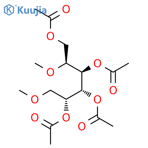 D-Glucitol, 2,6-di-O-methyl-, tetraacetate structure