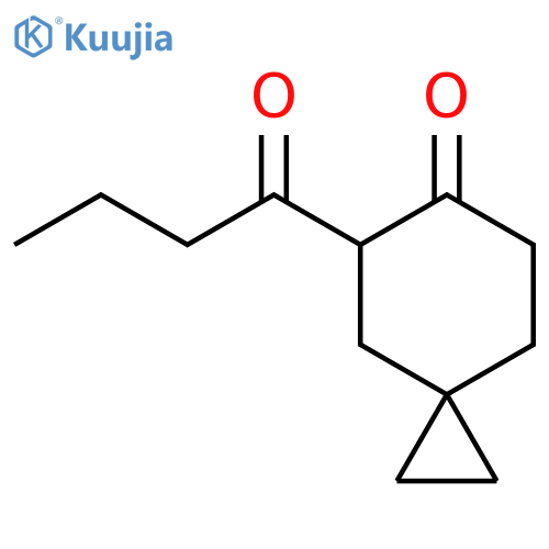 5-butanoylspiro2.5octan-6-one structure
