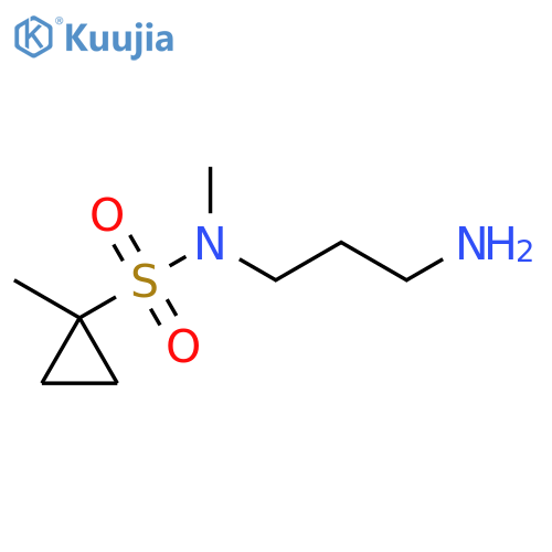 N-(3-Aminopropyl)-N,1-dimethylcyclopropanesulfonamide structure